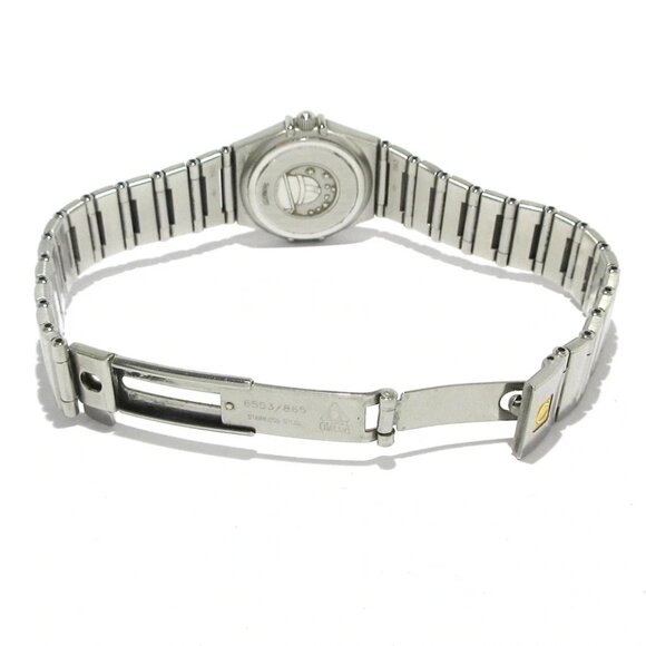 Auth OMEGA Constellation Mini 1562.65 5******* Pink Shell Women's Wrist Watch - Picture 12 of 12